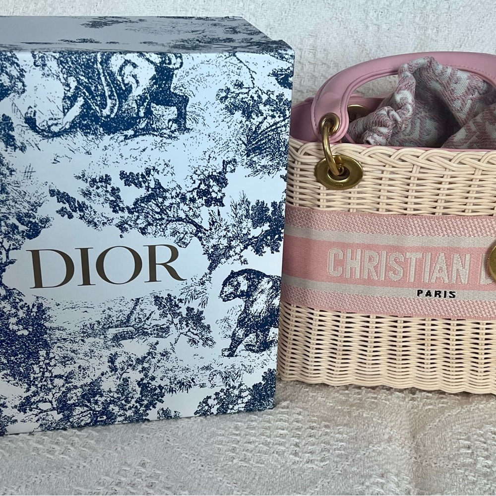 Christian Dior basket purse.